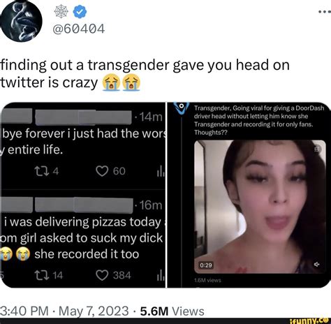 doordash head video|Trans Girl Goes Viral For Giving DoorDash Driver Head Without。